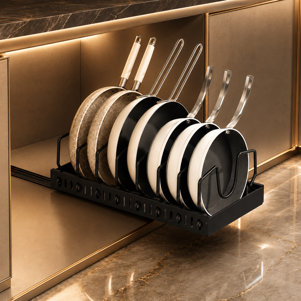 Luxe Glide Pull-Out Pot & Pan Organizer