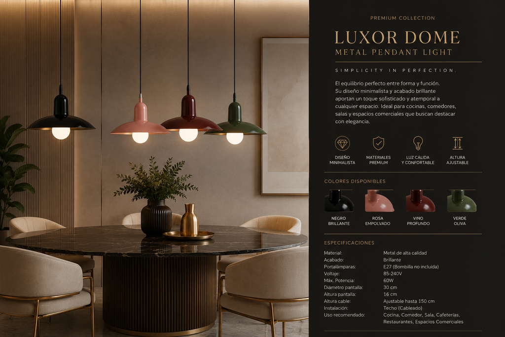Lunara™ Dome Pendant Light