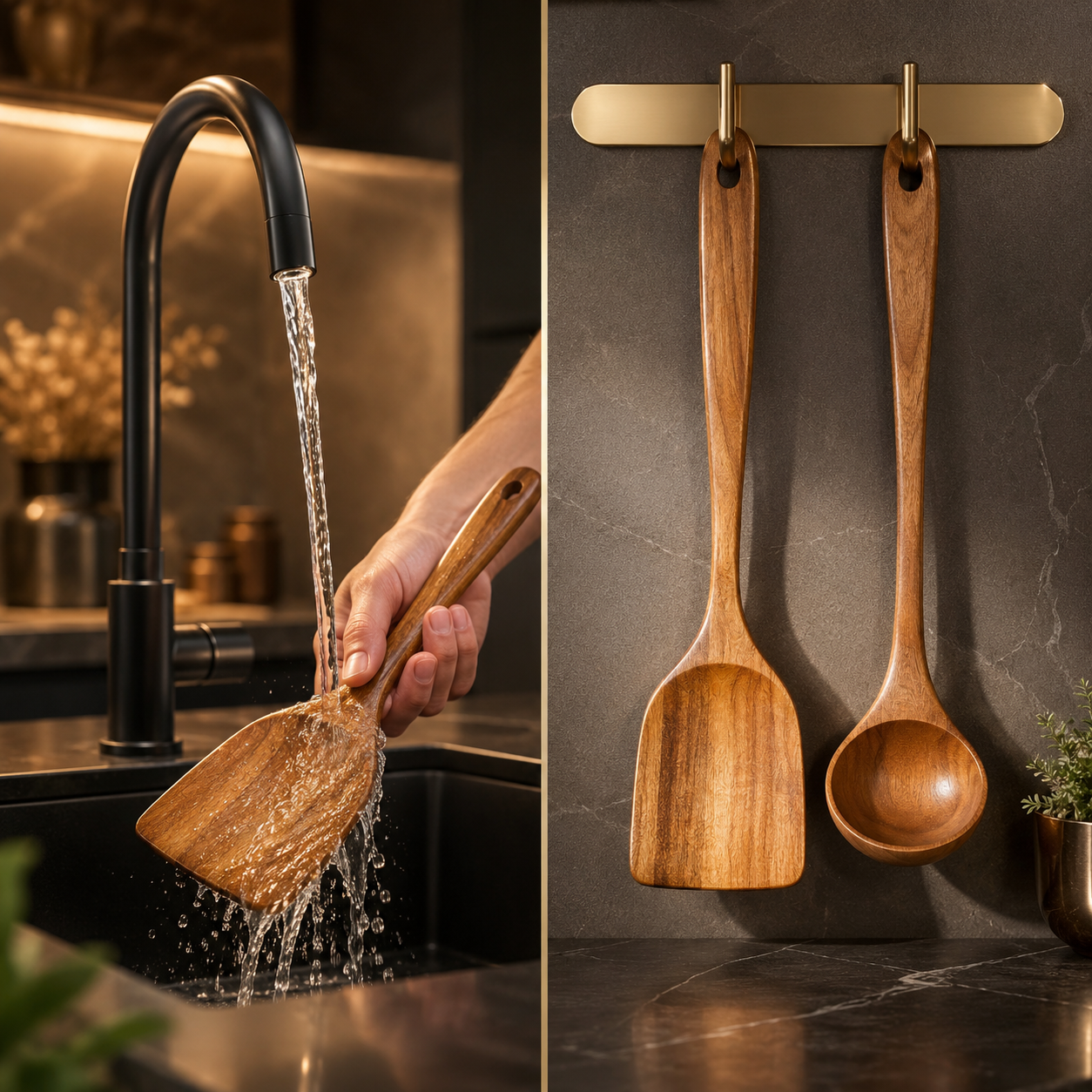Maison Wooden Kitchen Utensil Set