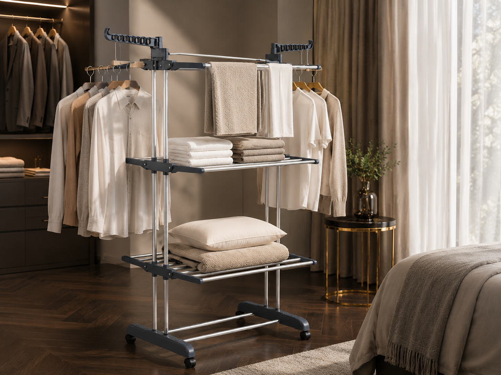 Luxe Folding Garment & Laundry Rack