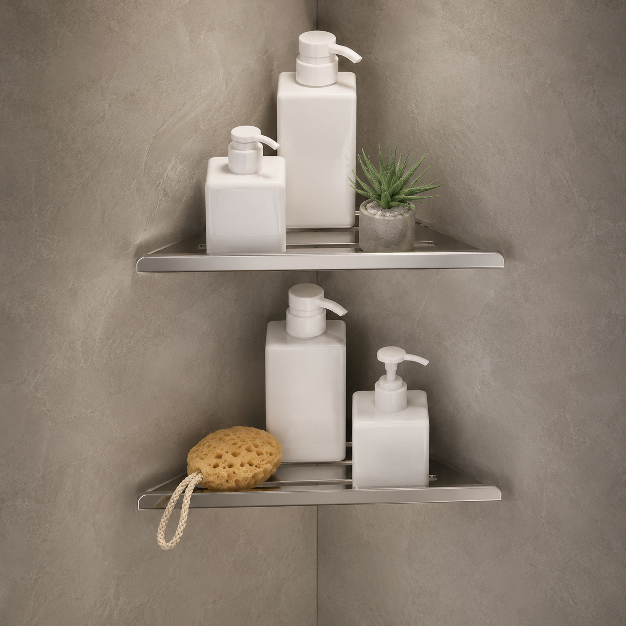 Luxe Corner Shower Shelf