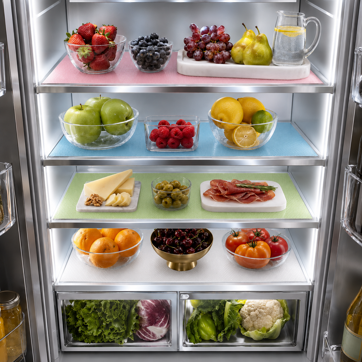 4 PCS MaisonGuard Luxe Refrigerator