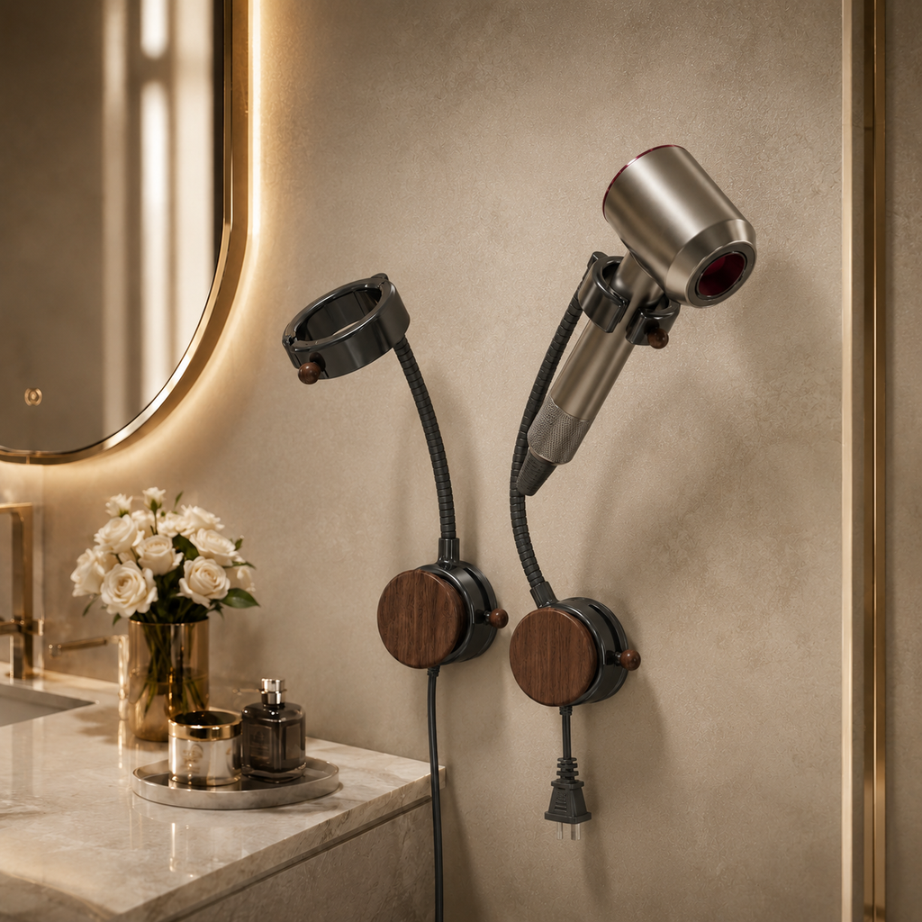 Luxe 360° Wall-Mounted Styling Tool Holder