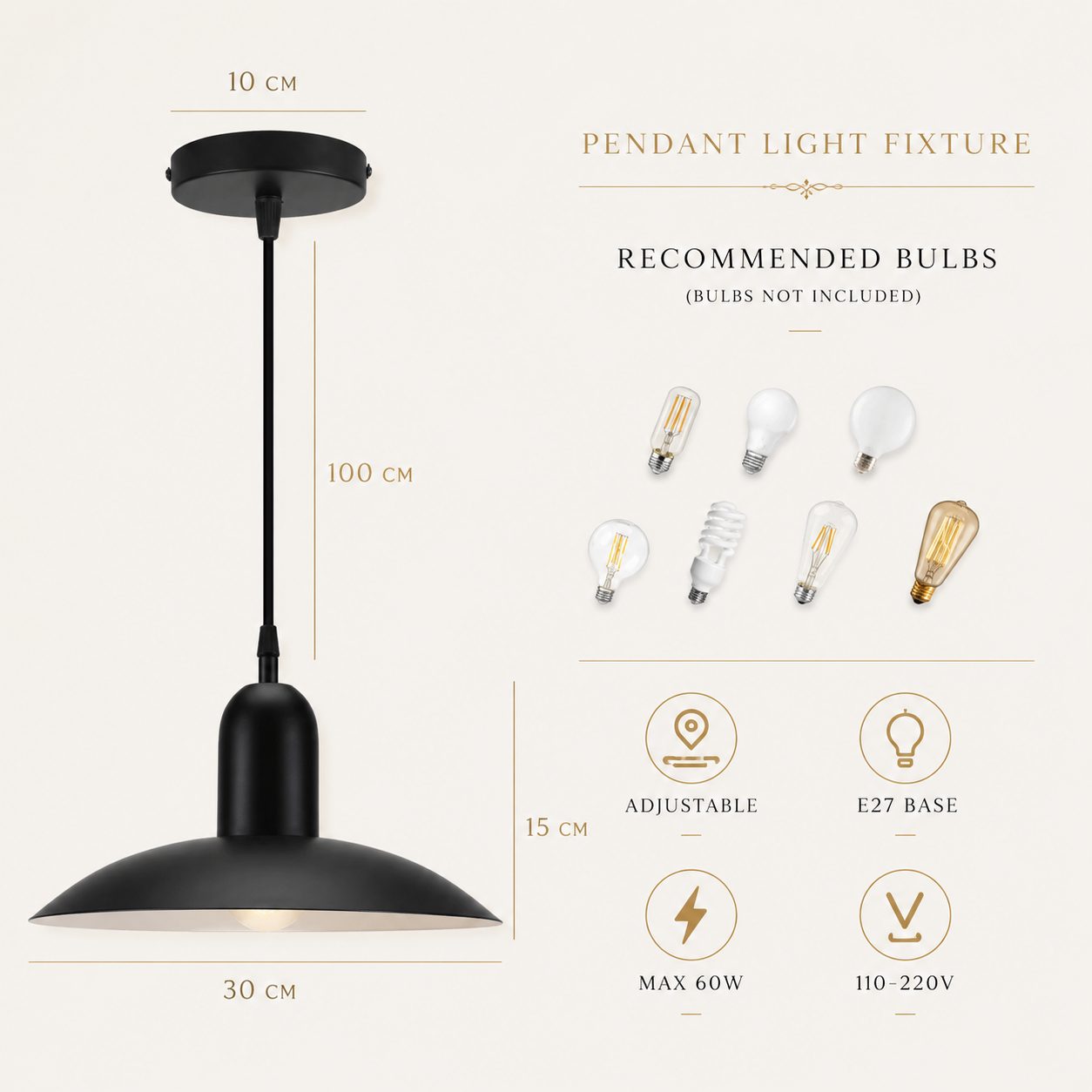Lunara™ Dome Pendant Light