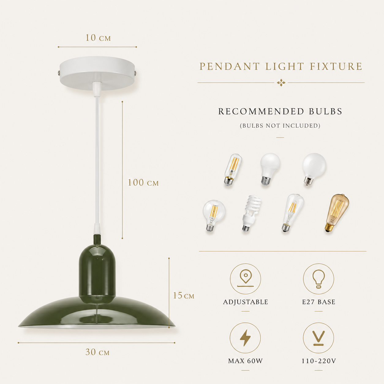 Lunara™ Dome Pendant Light