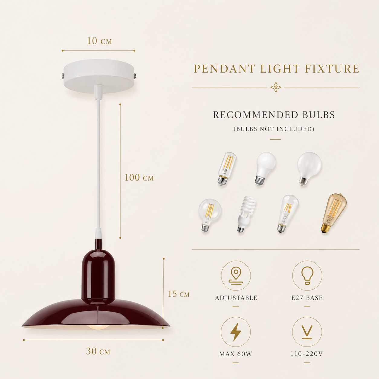 Lunara™ Dome Pendant Light