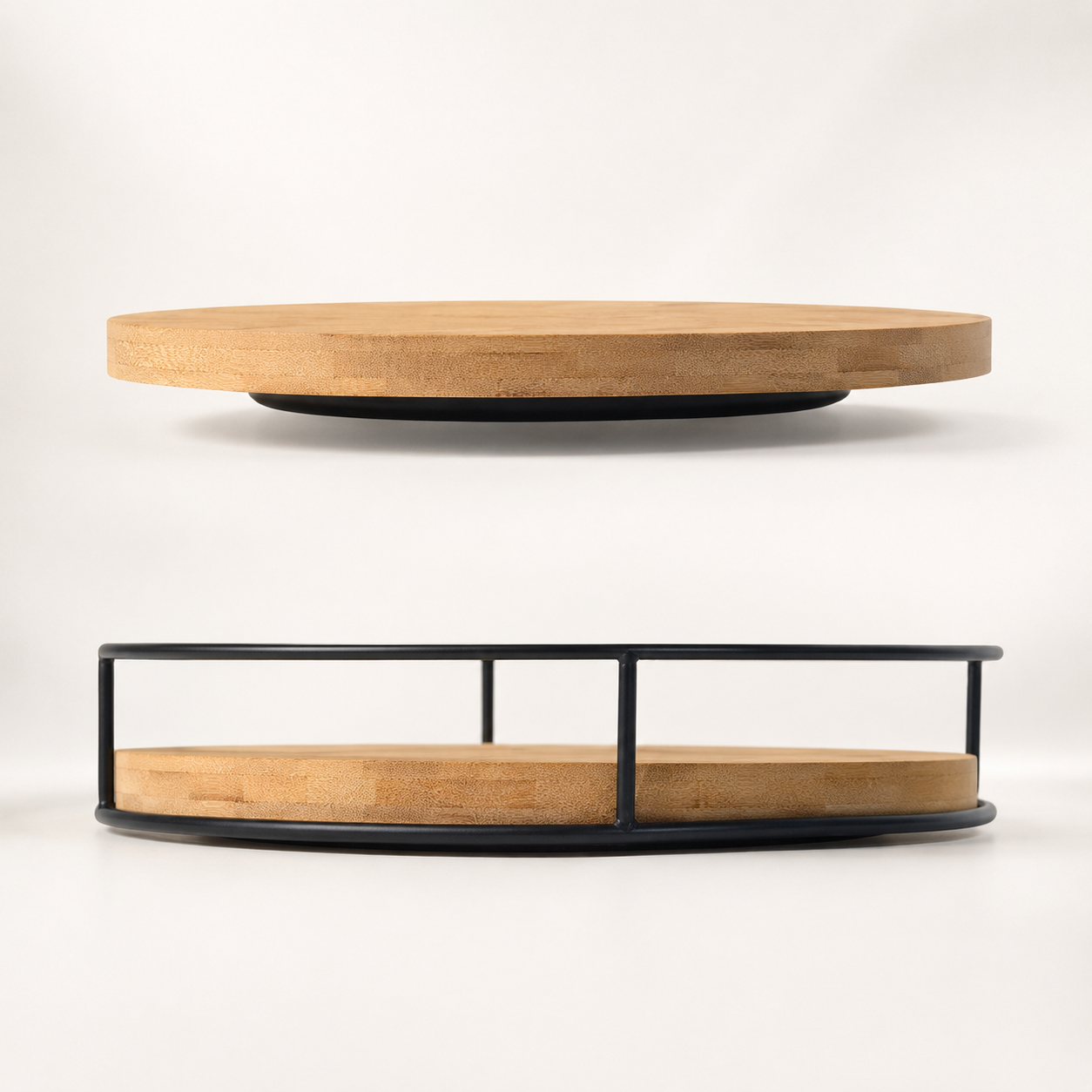 Maison Round Bamboo Vanity Tray