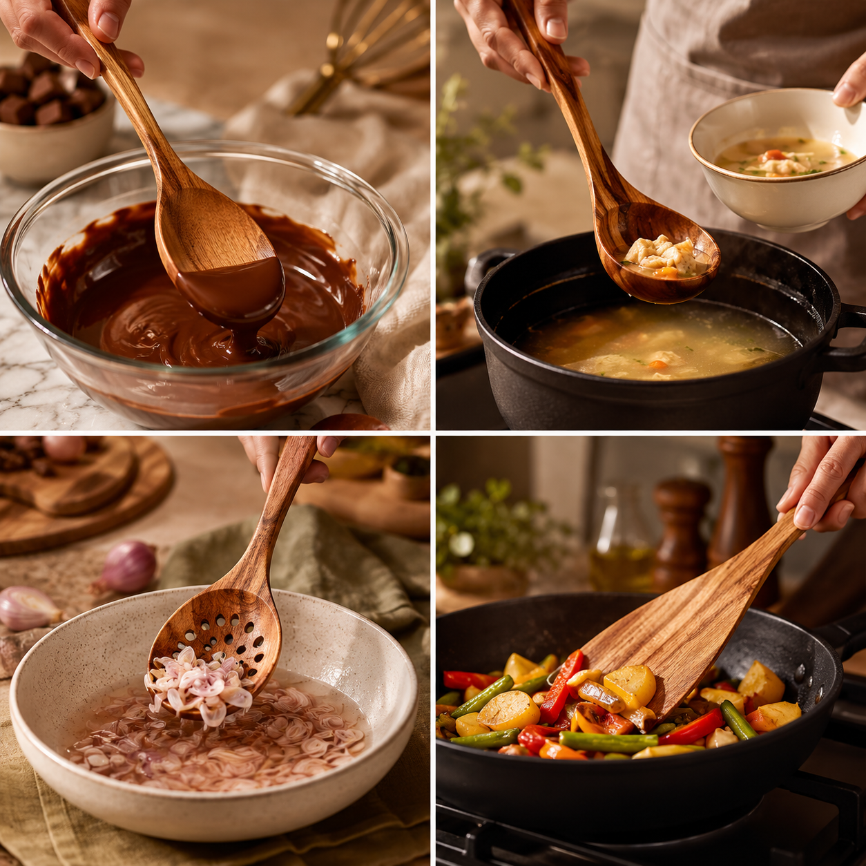 Maison Wooden Kitchen Utensil Set