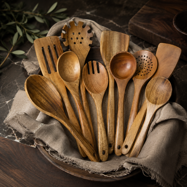 Maison Wooden Kitchen Utensil Set